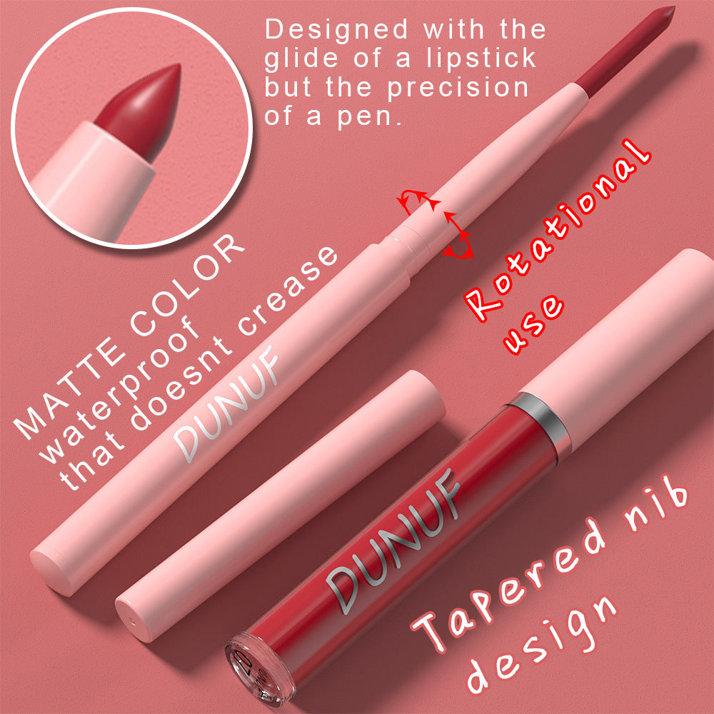 2-in-1 Lip Liner Waterproof and Long-lasting