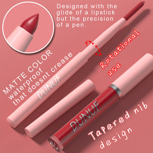 2-in-1 Lip Liner Waterproof and Long-lasting