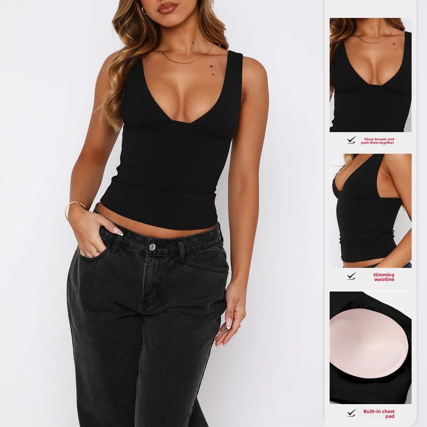 Yoga Sports Top with Built-in Bra
