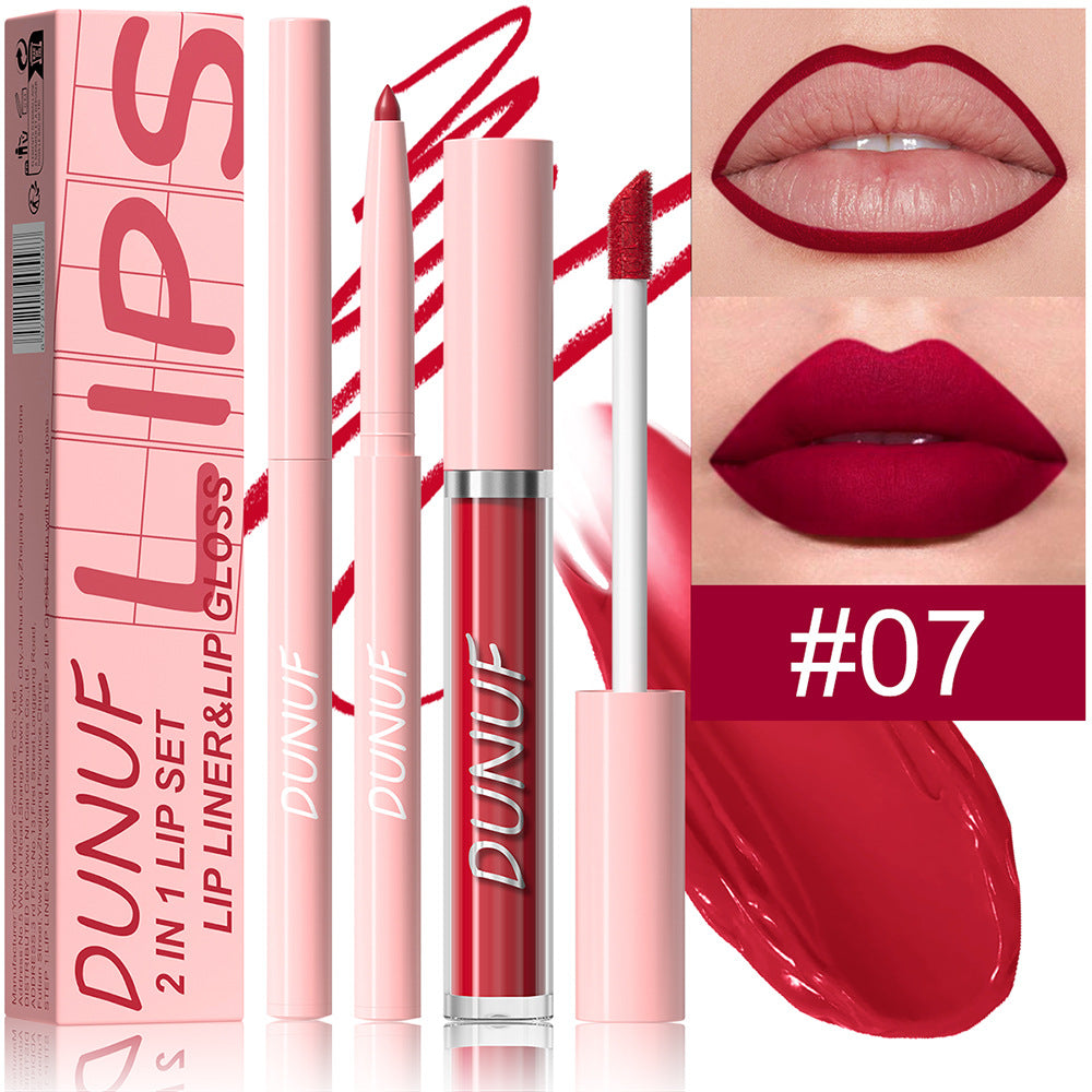 2-in-1 Lip Liner Waterproof and Long-lasting