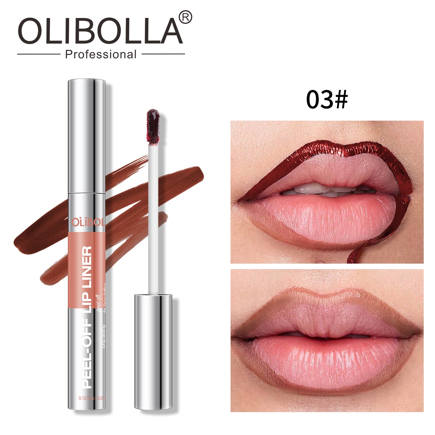 Matte Peel-Off Lip Gloss and Liner Set