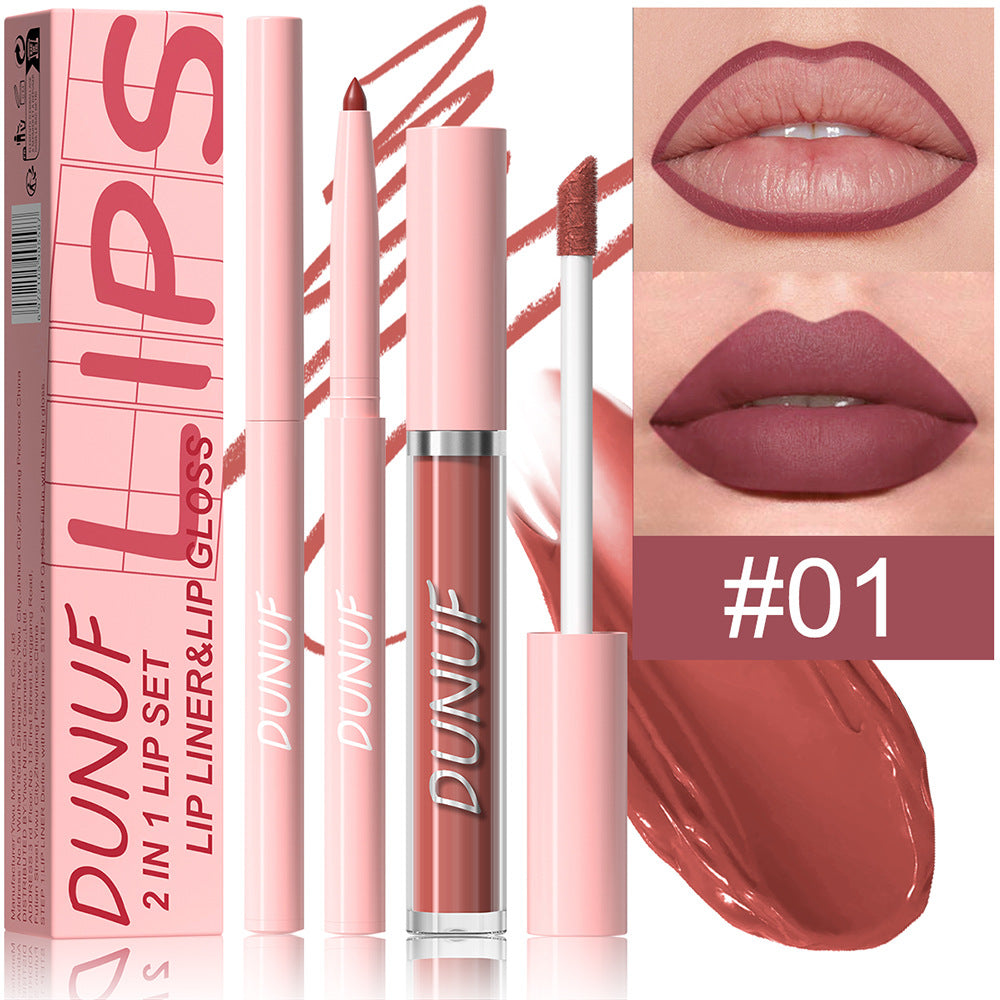 2-in-1 Lip Liner Waterproof and Long-lasting