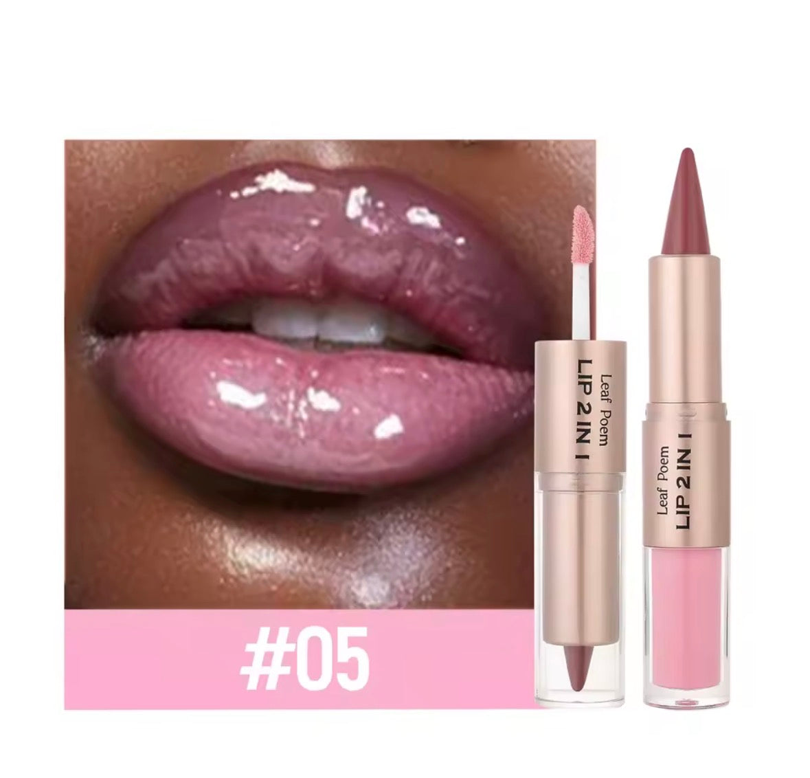 2 IN 1 LIPLINER & LIPGLOSS