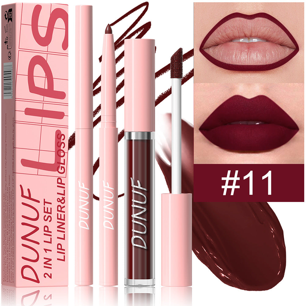 2-in-1 Lip Liner Waterproof and Long-lasting