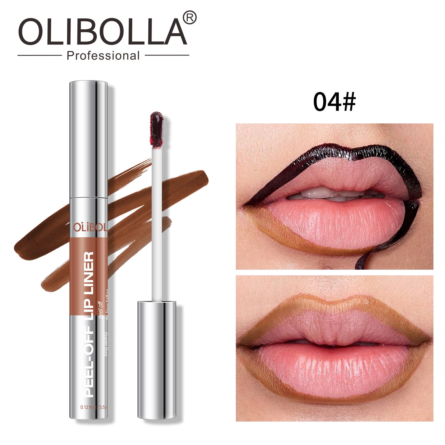 Matte Peel-Off Lip Gloss and Liner Set