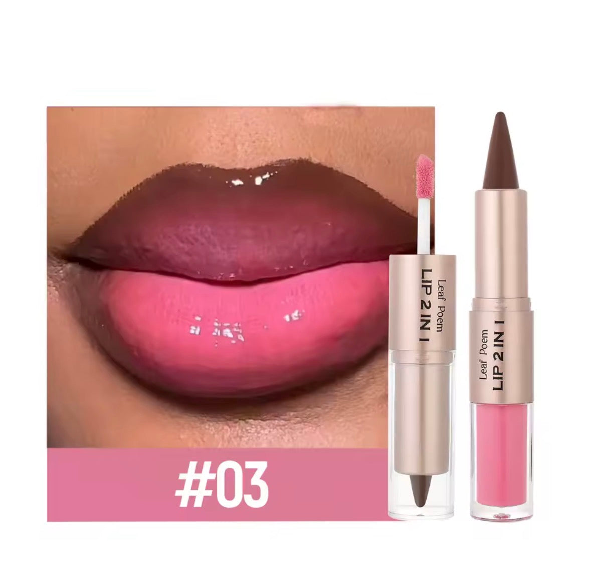 2 IN 1 LIPLINER & LIPGLOSS