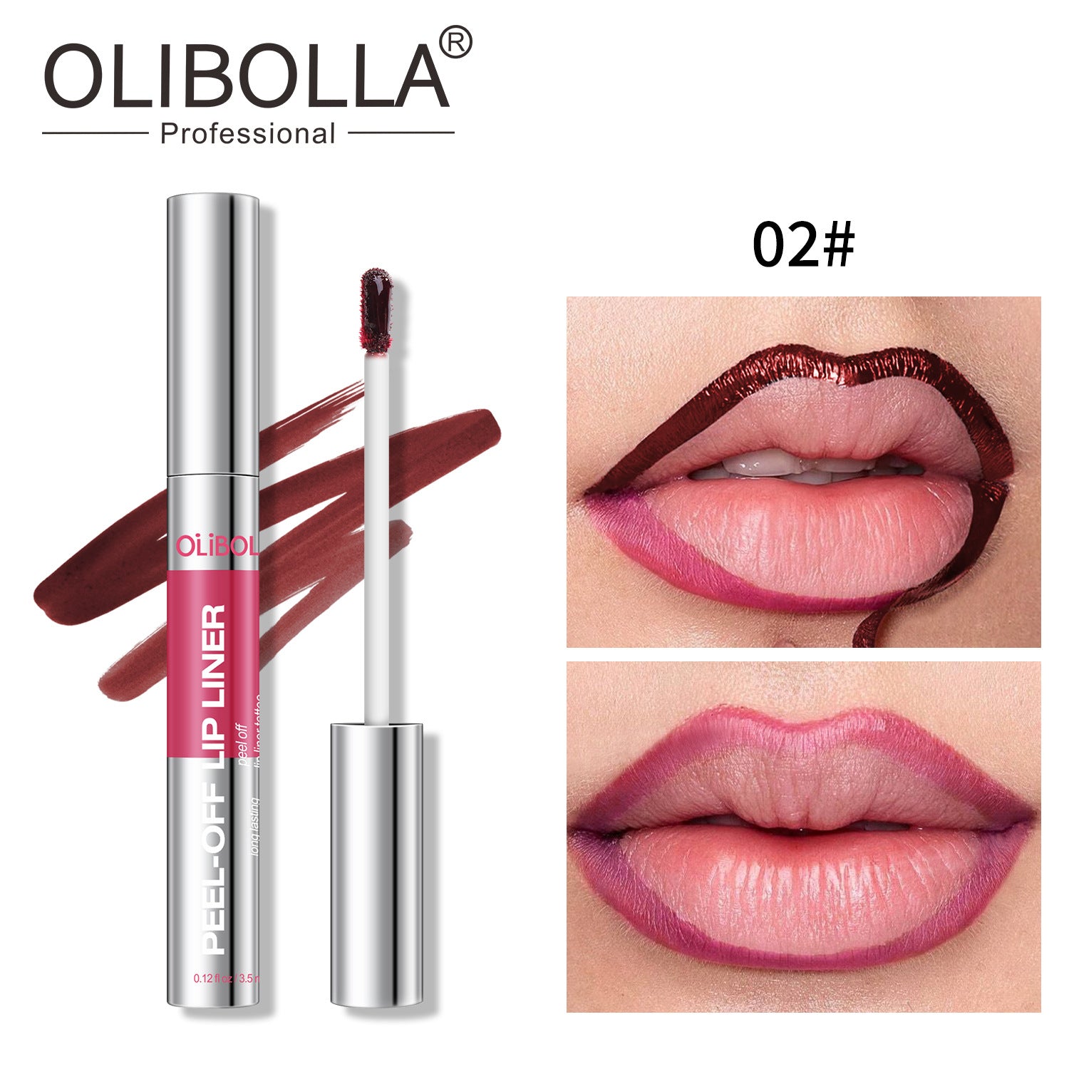 Matte Peel-Off Lip Gloss and Liner Set