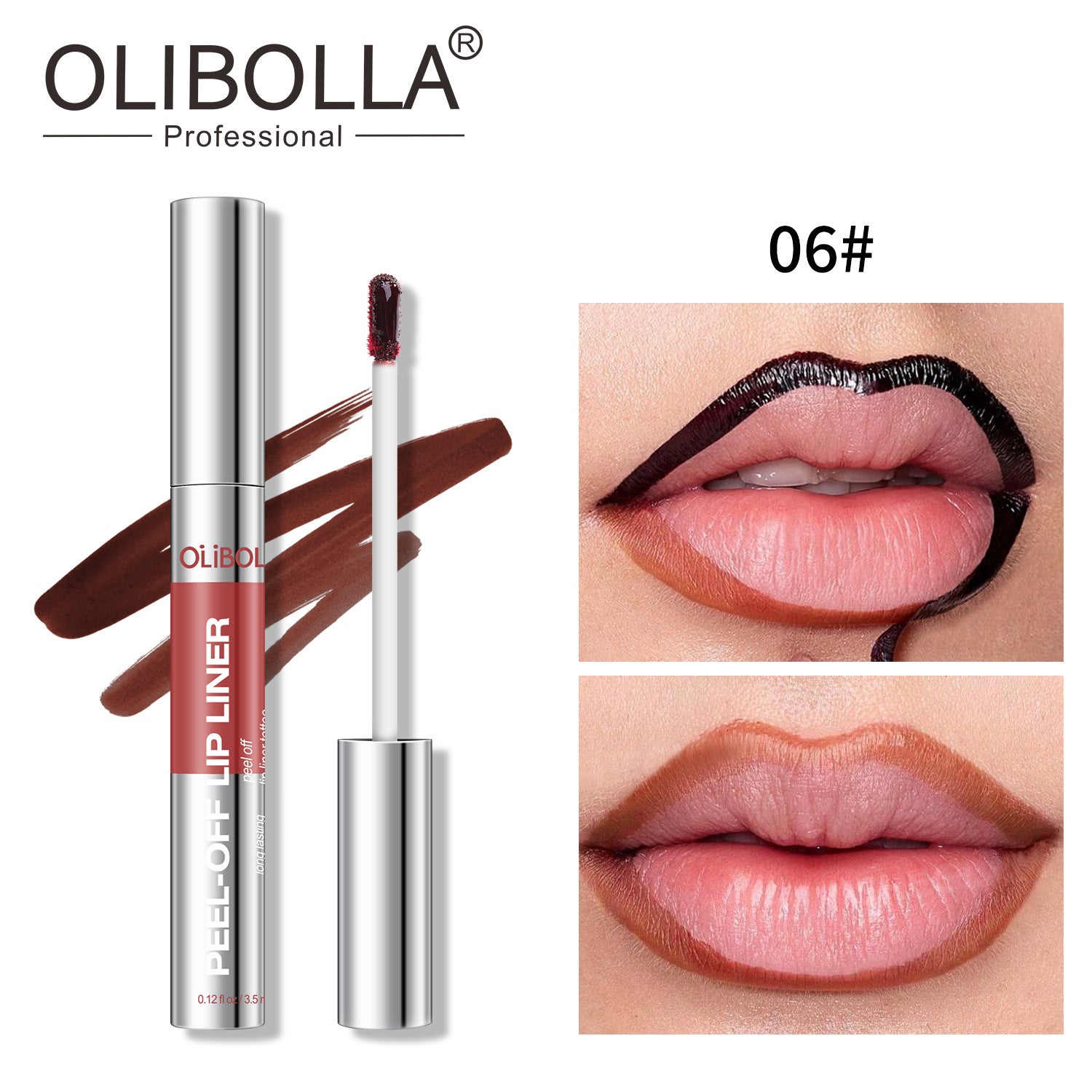 Matte Peel-Off Lip Gloss and Liner Set