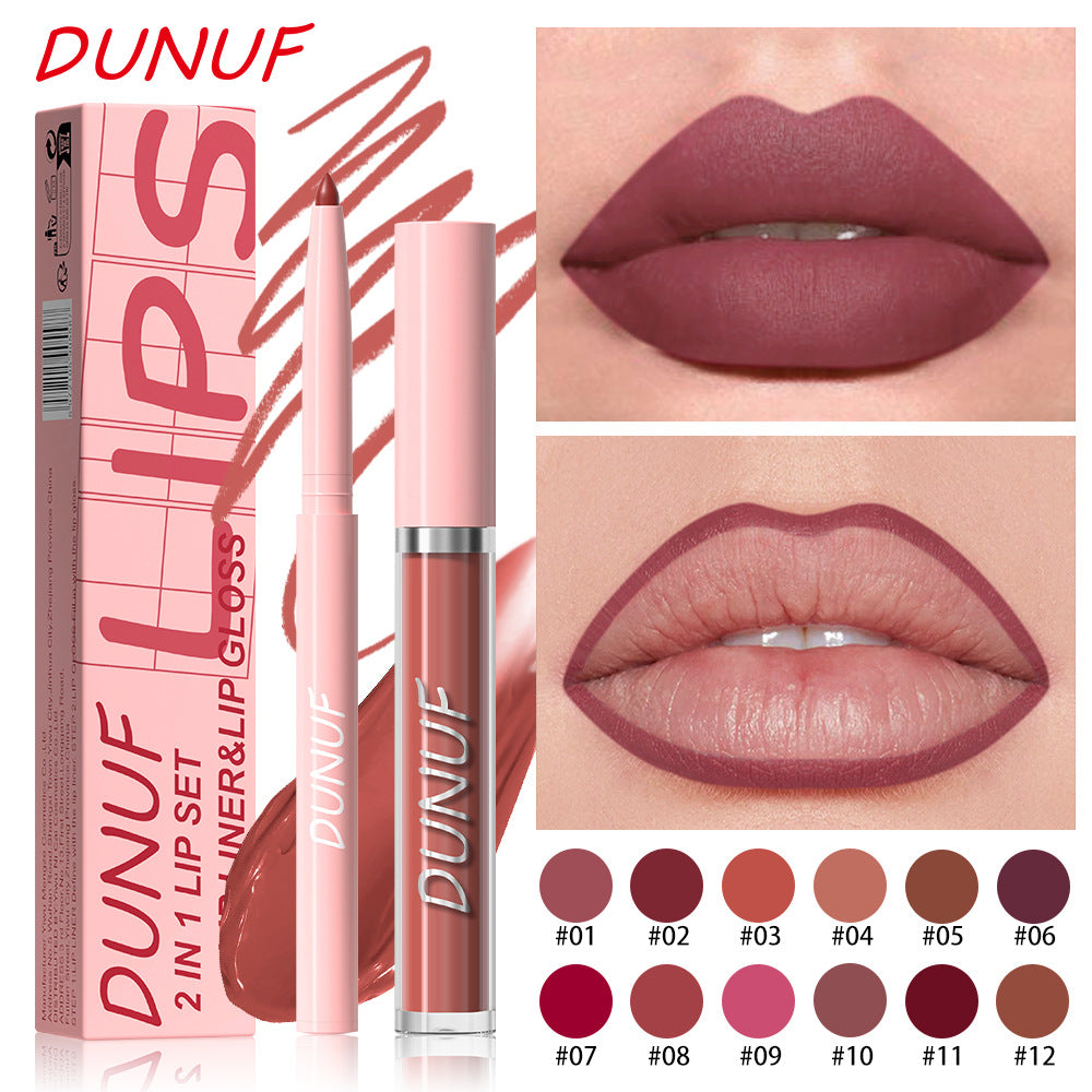 2-in-1 Lip Liner Waterproof and Long-lasting