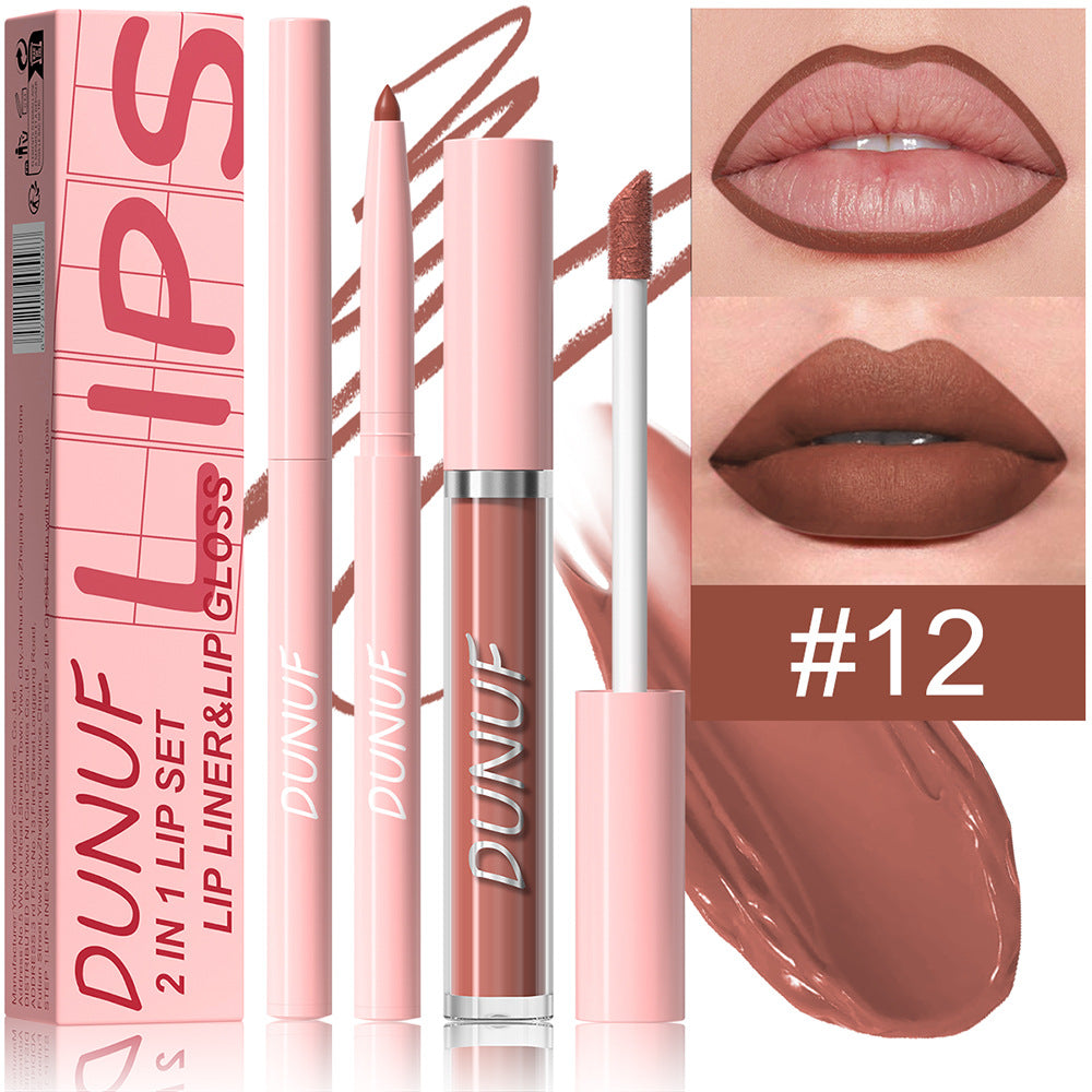 2-in-1 Lip Liner Waterproof and Long-lasting
