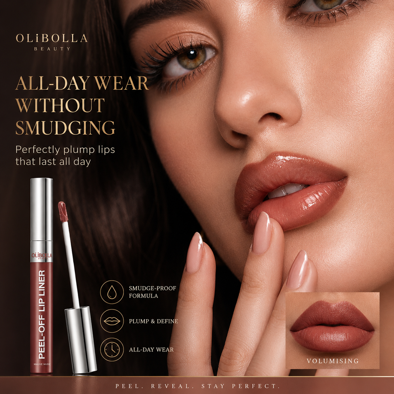Matte Peel-Off Lip Gloss and Liner Set