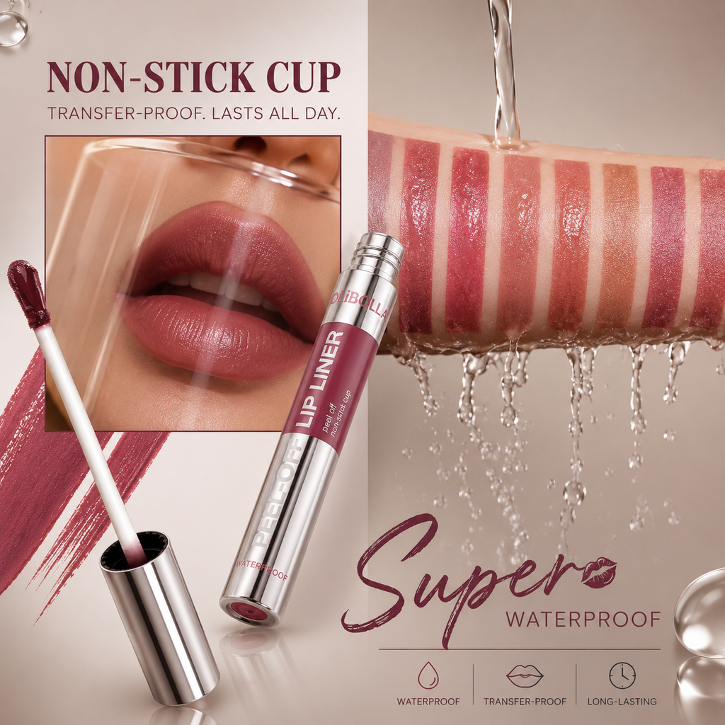 Matte Peel-Off Lip Gloss and Liner Set