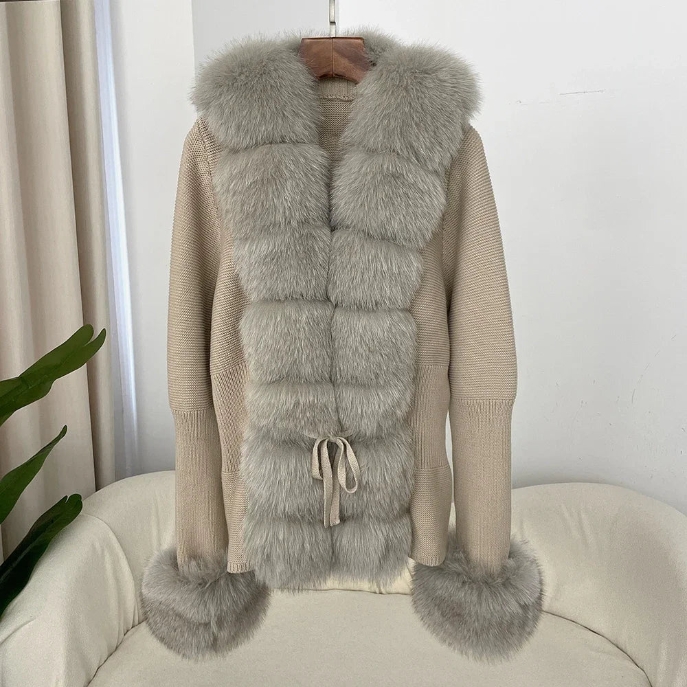 ÉLARA FUR CARDIGAN