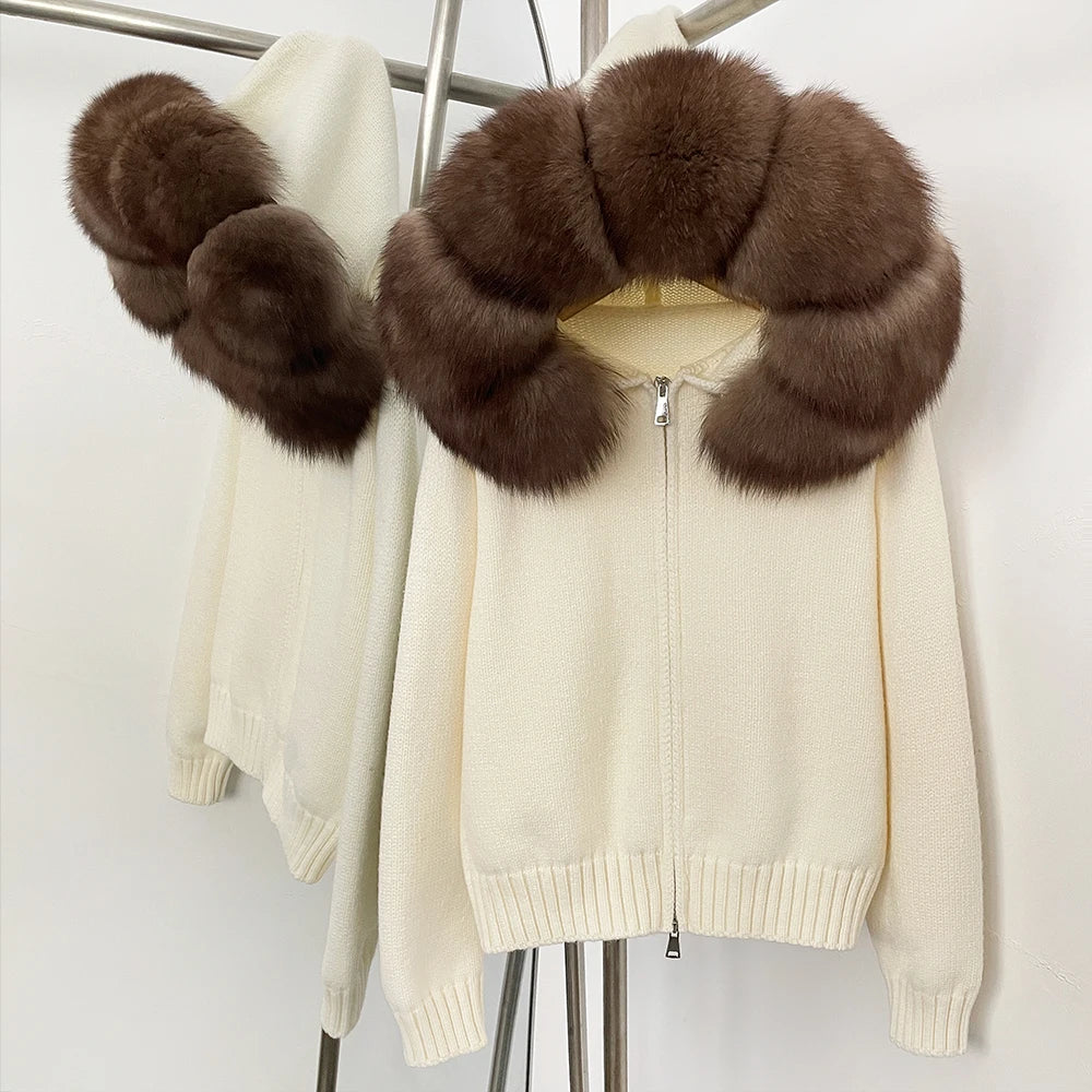 LUXE Fur-Trim Jacket