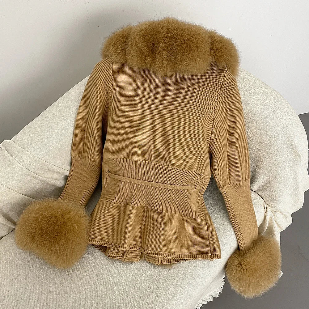 ÉLARA FUR CARDIGAN