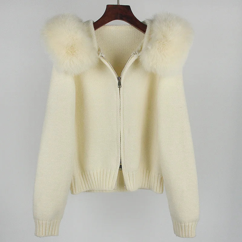 LUXE Fur-Trim Jacket