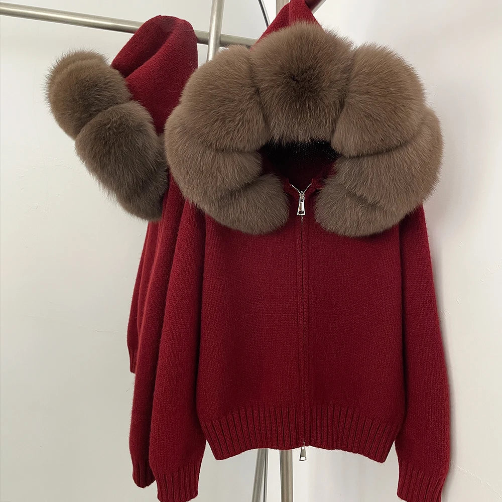 LUXE Fur-Trim Jacket