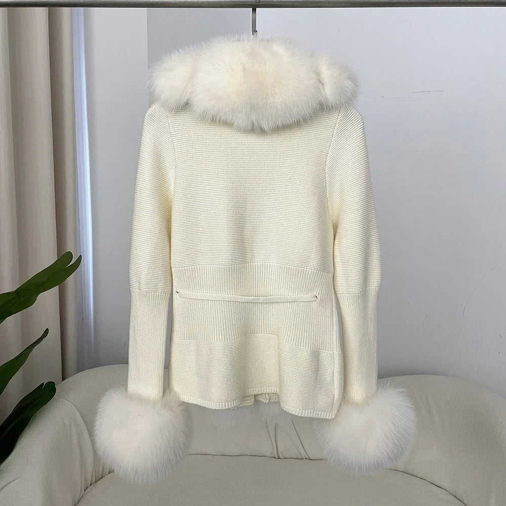 ÉLARA FUR CARDIGAN