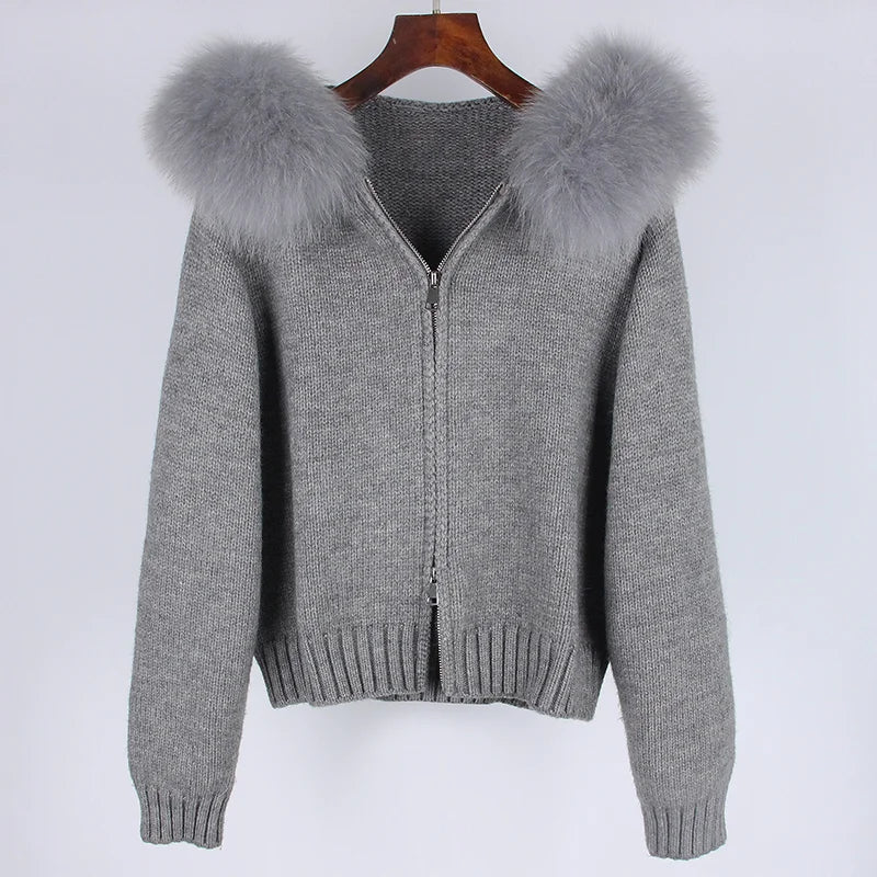 LUXE Fur-Trim Jacket