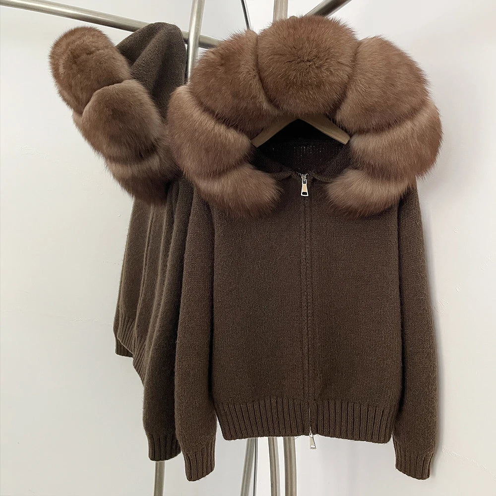 LUXE Fur-Trim Jacket