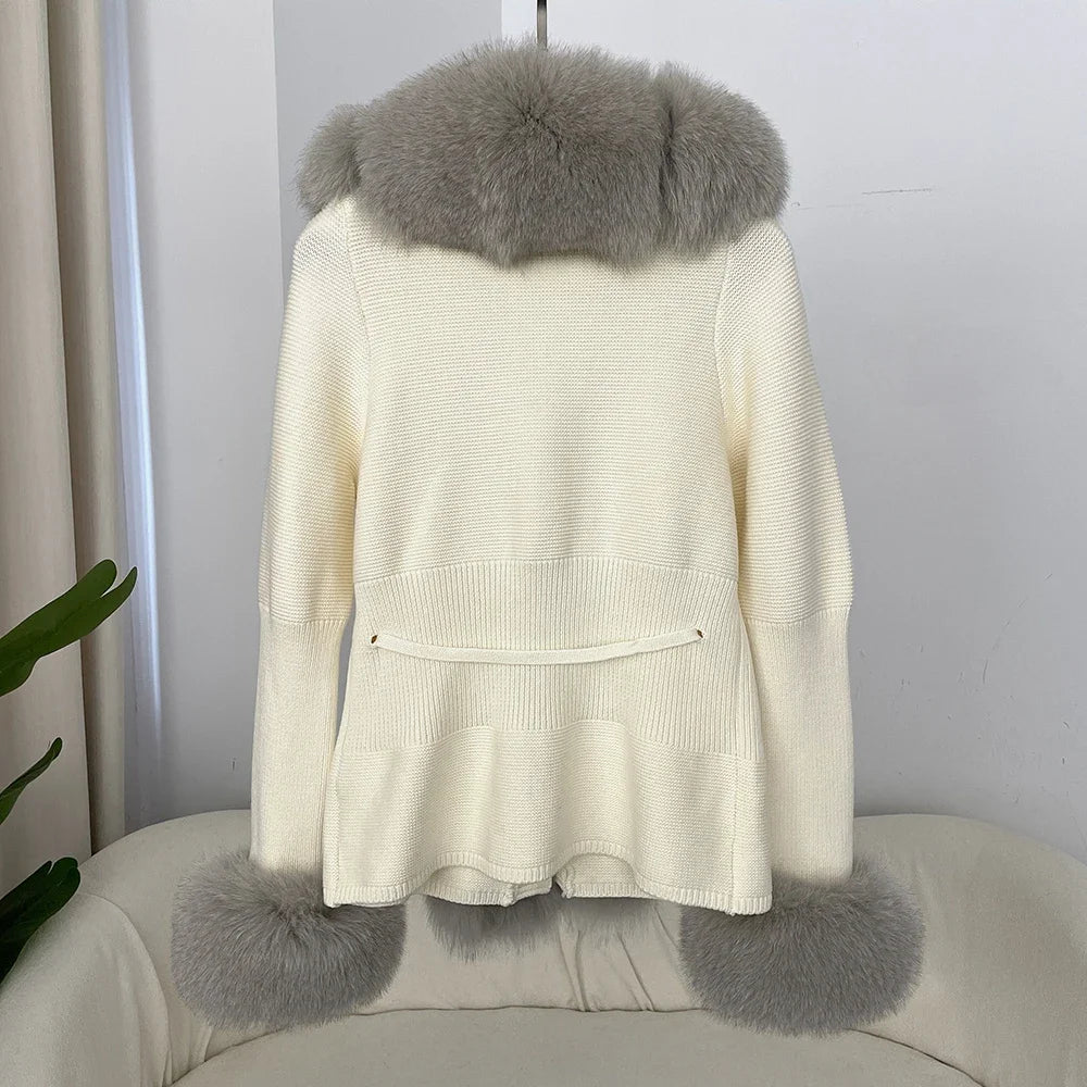 ÉLARA FUR CARDIGAN