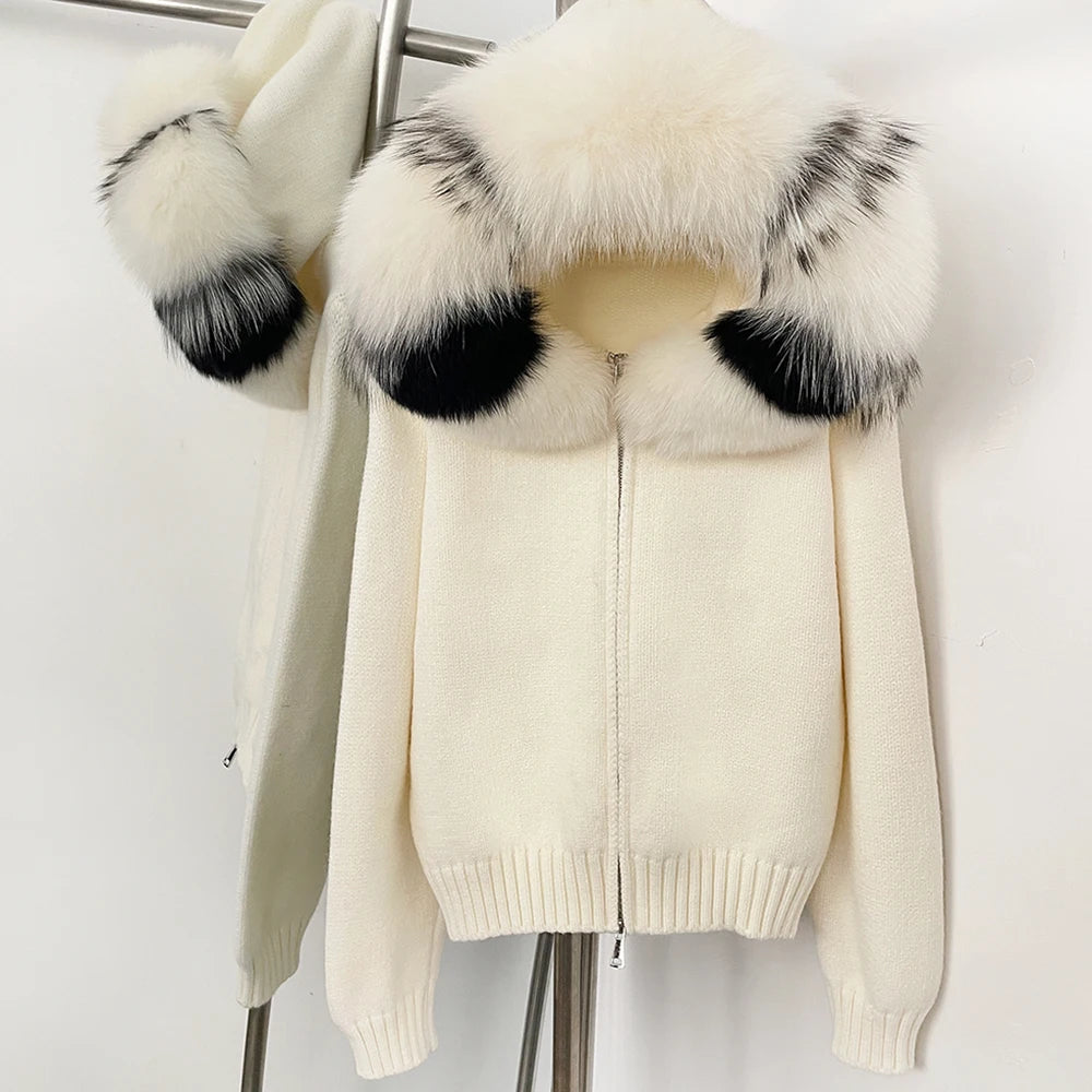 LUXE Fur Cardigan