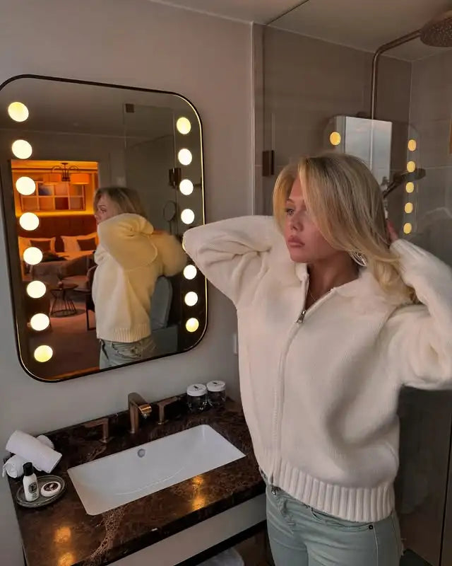LUXE Fur-Trim Jacket