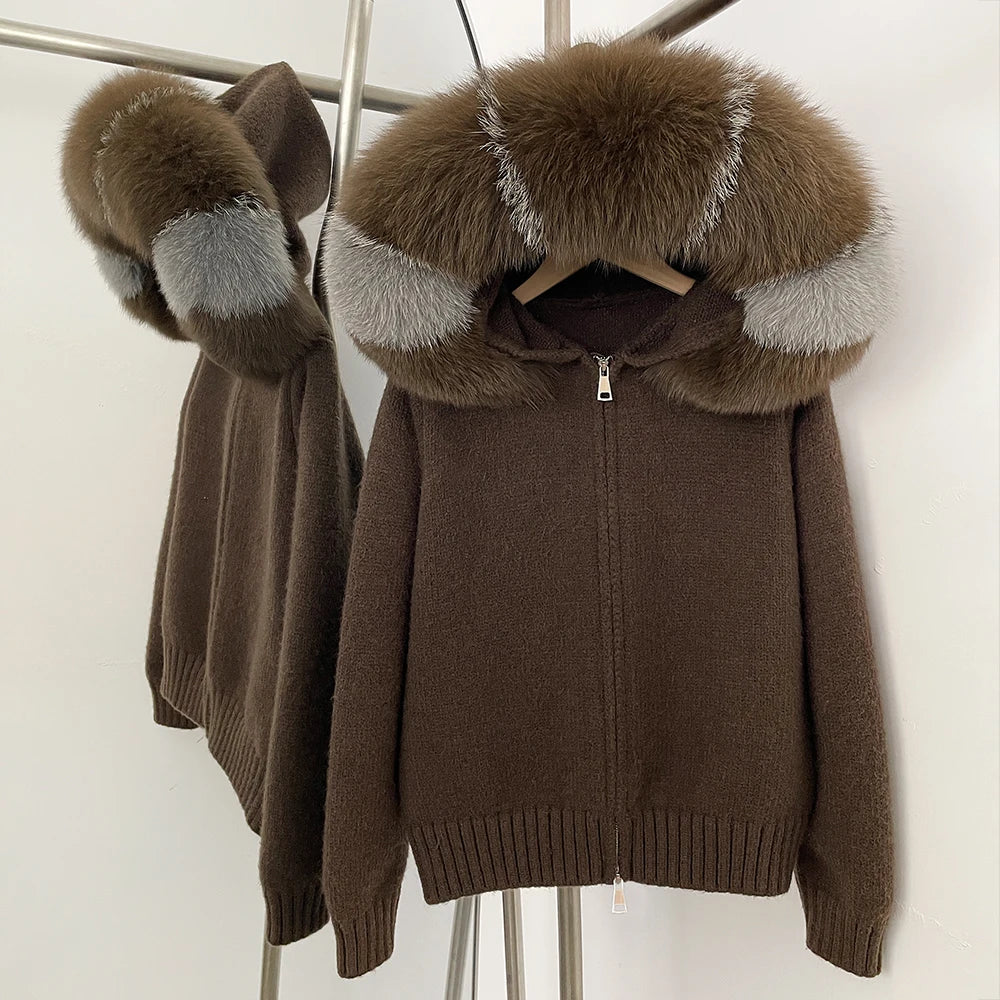 LUXE Fur Cardigan