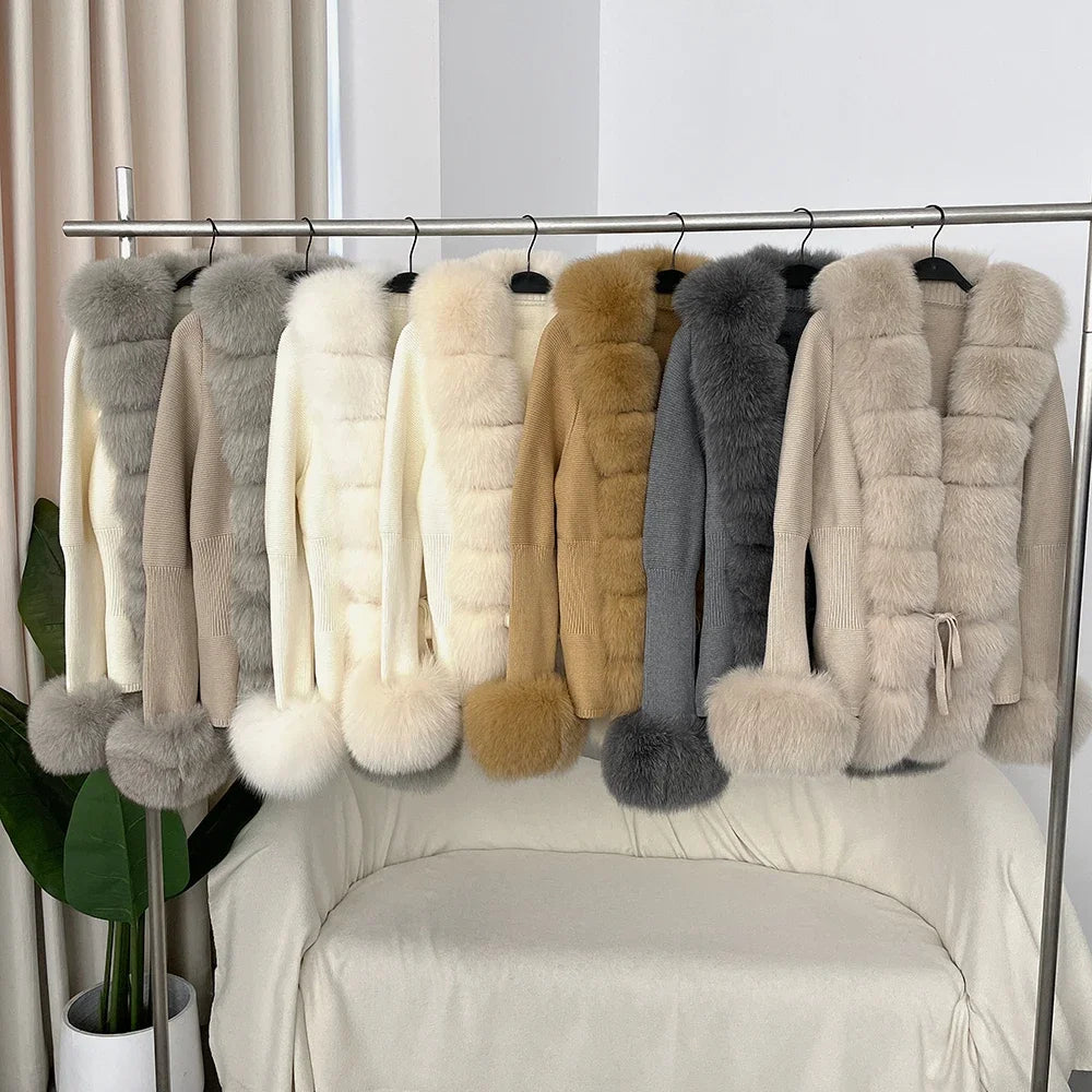 ÉLARA FUR CARDIGAN
