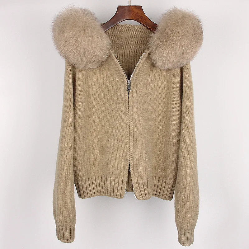 LUXE Fur-Trim Jacket
