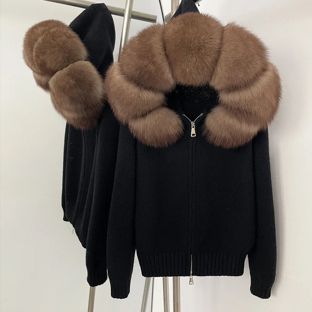 LUXE Fur-Trim Jacket