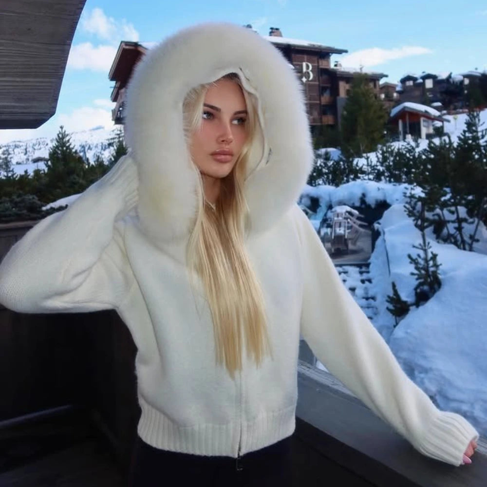 LUXE Fur-Trim Jacket
