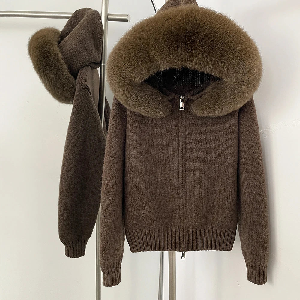 LUXE Fur Cardigan