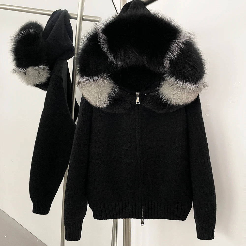 LUXE Fur-Trim Jacket