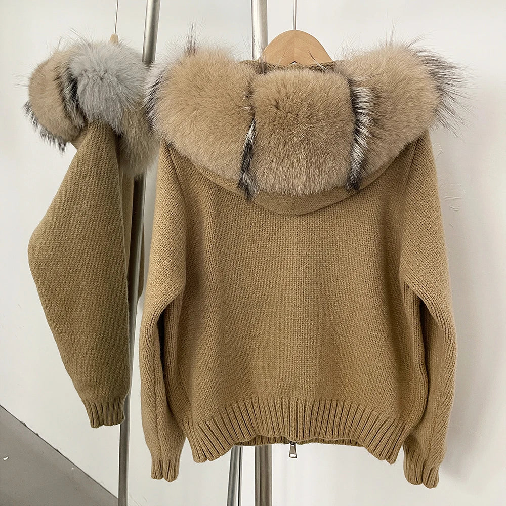 LUXE Fur Cardigan