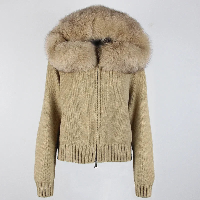 LUXE Fur Cardigan