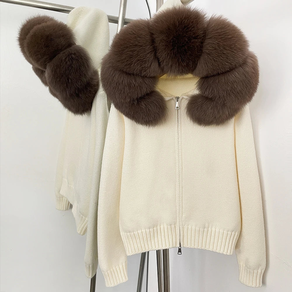 LUXE Fur-Trim Jacket