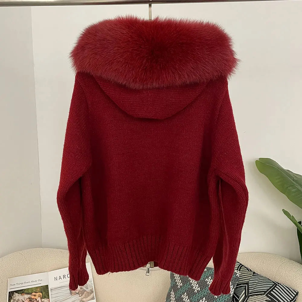 LUXE Fur-Trim Jacket
