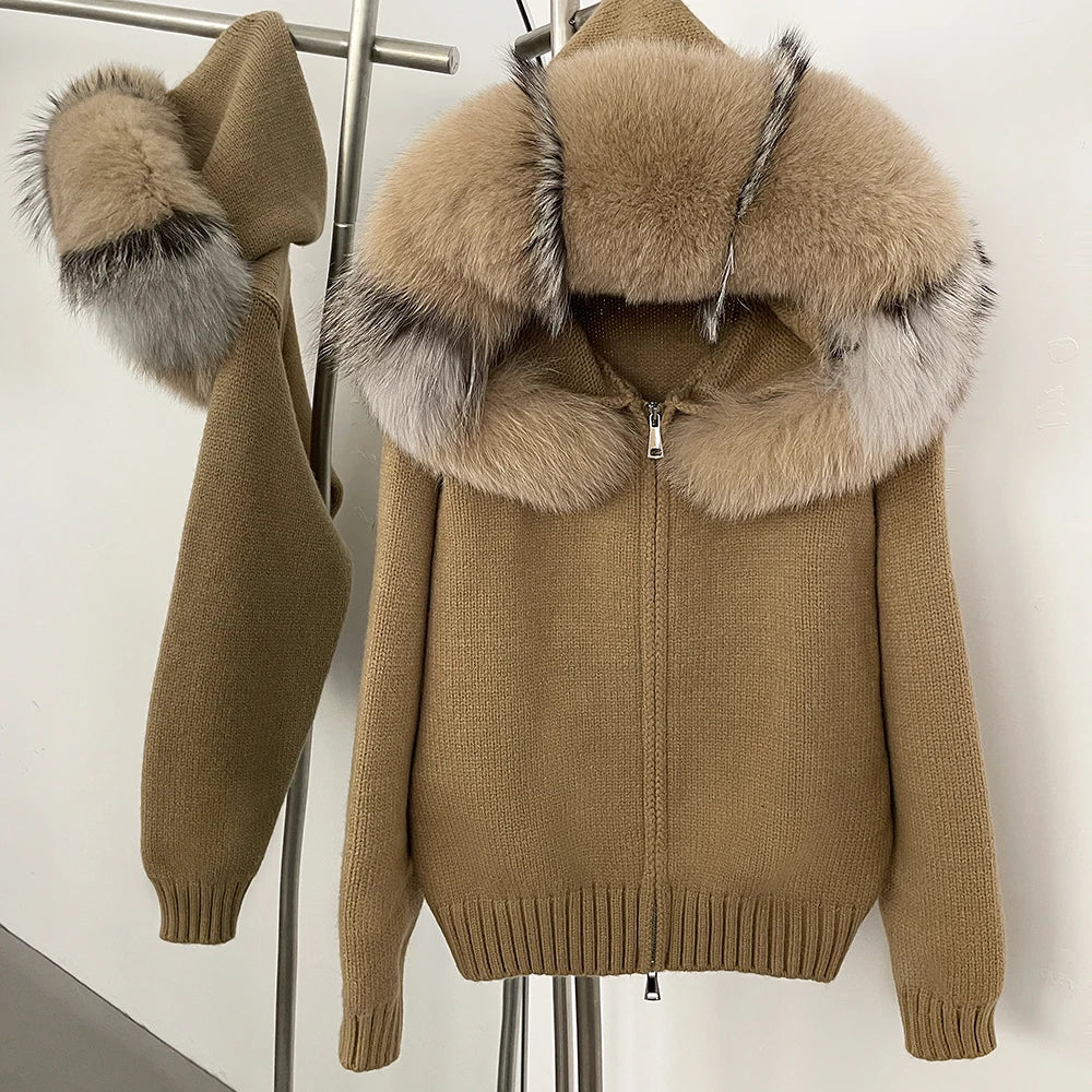 LUXE Fur-Trim Jacket