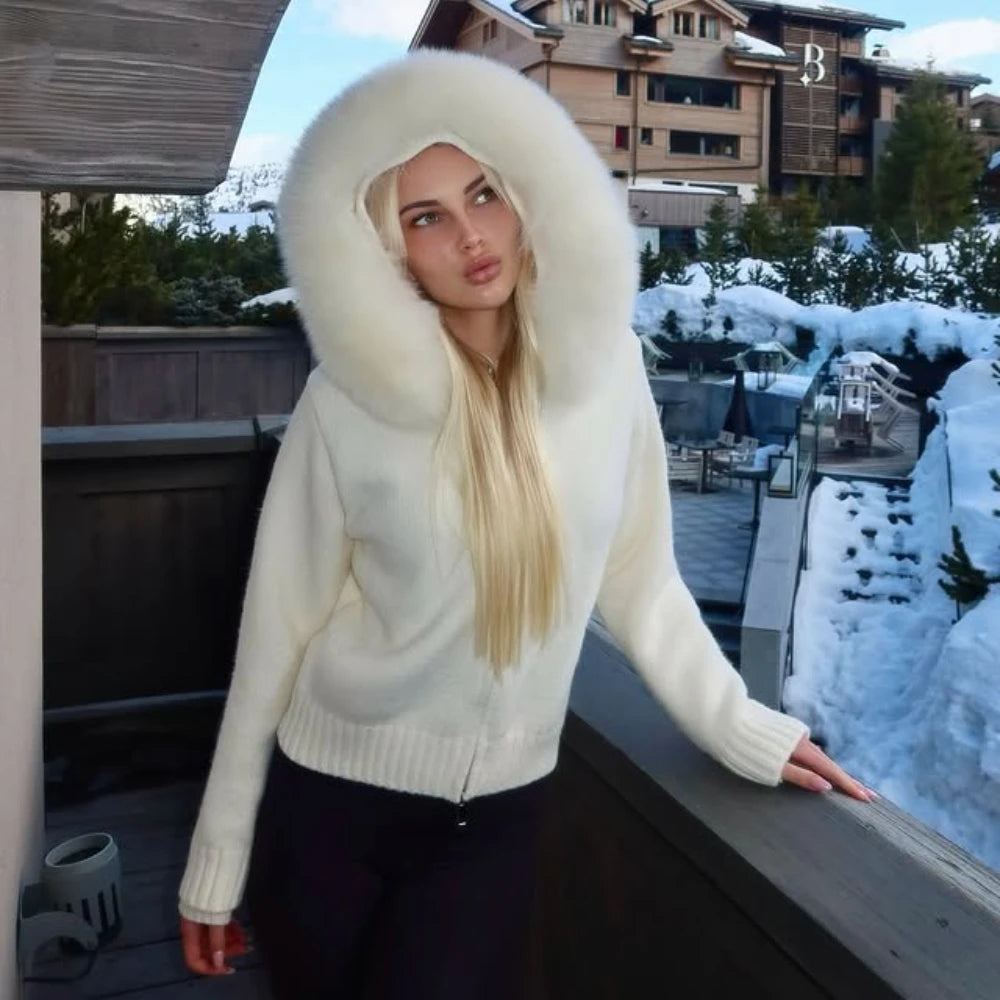LUXE Fur-Trim Jacket