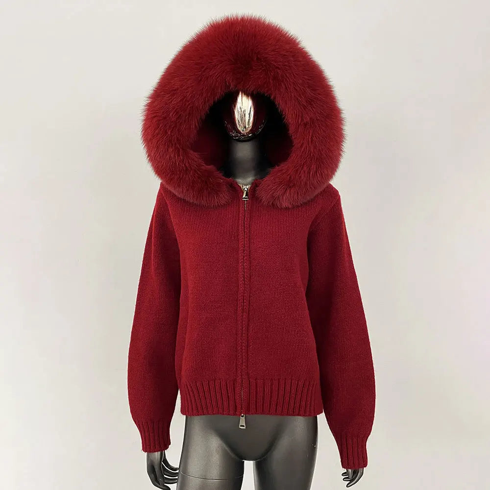 LUXE Fur-Trim Jacket