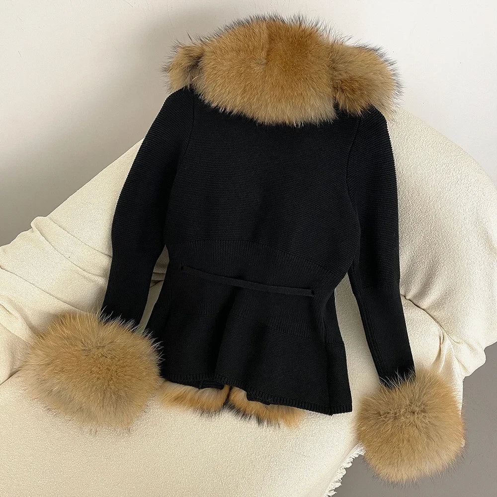 ÉLARA FUR CARDIGAN