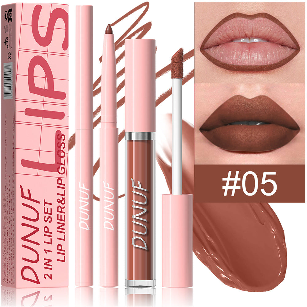 2-in-1 Lip Liner Waterproof and Long-lasting