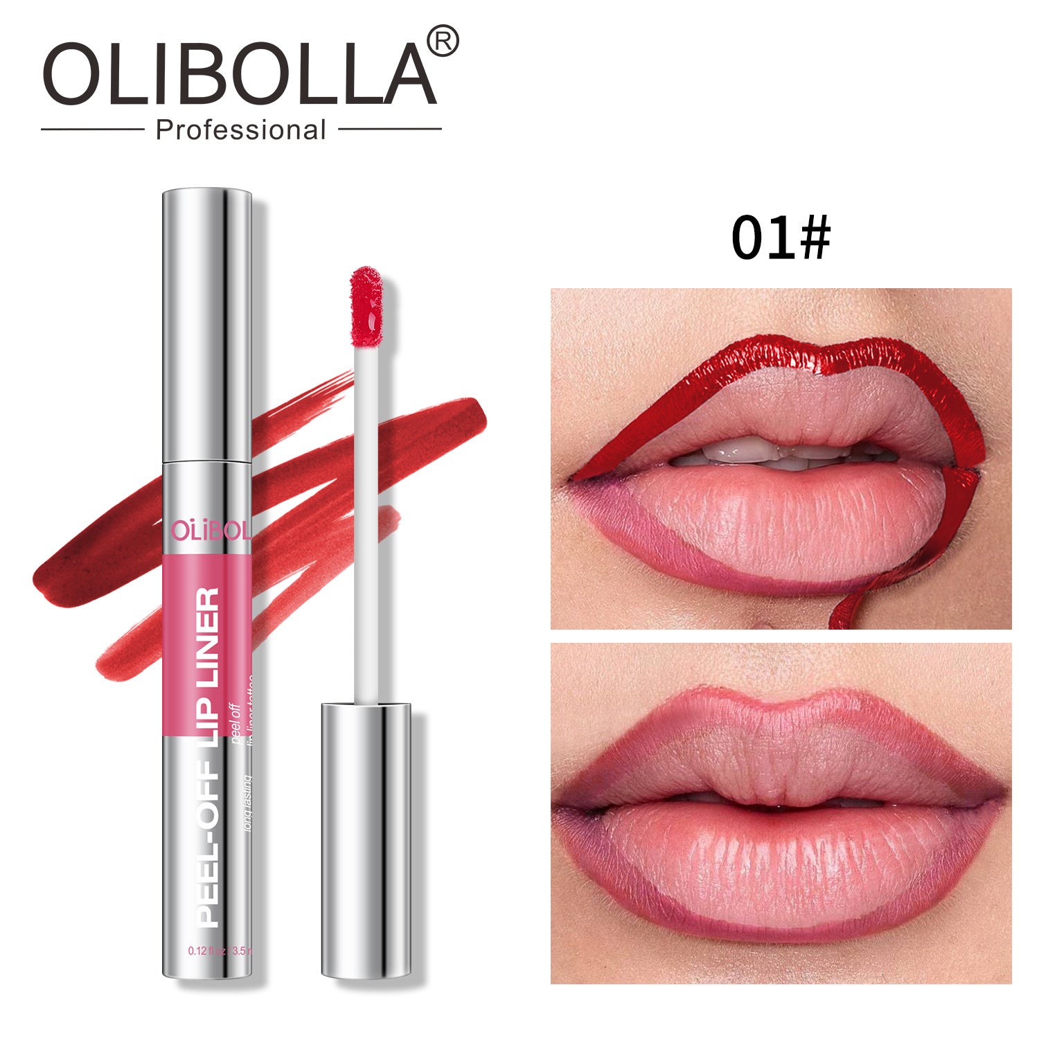 Matte Peel-Off Lip Gloss and Liner Set