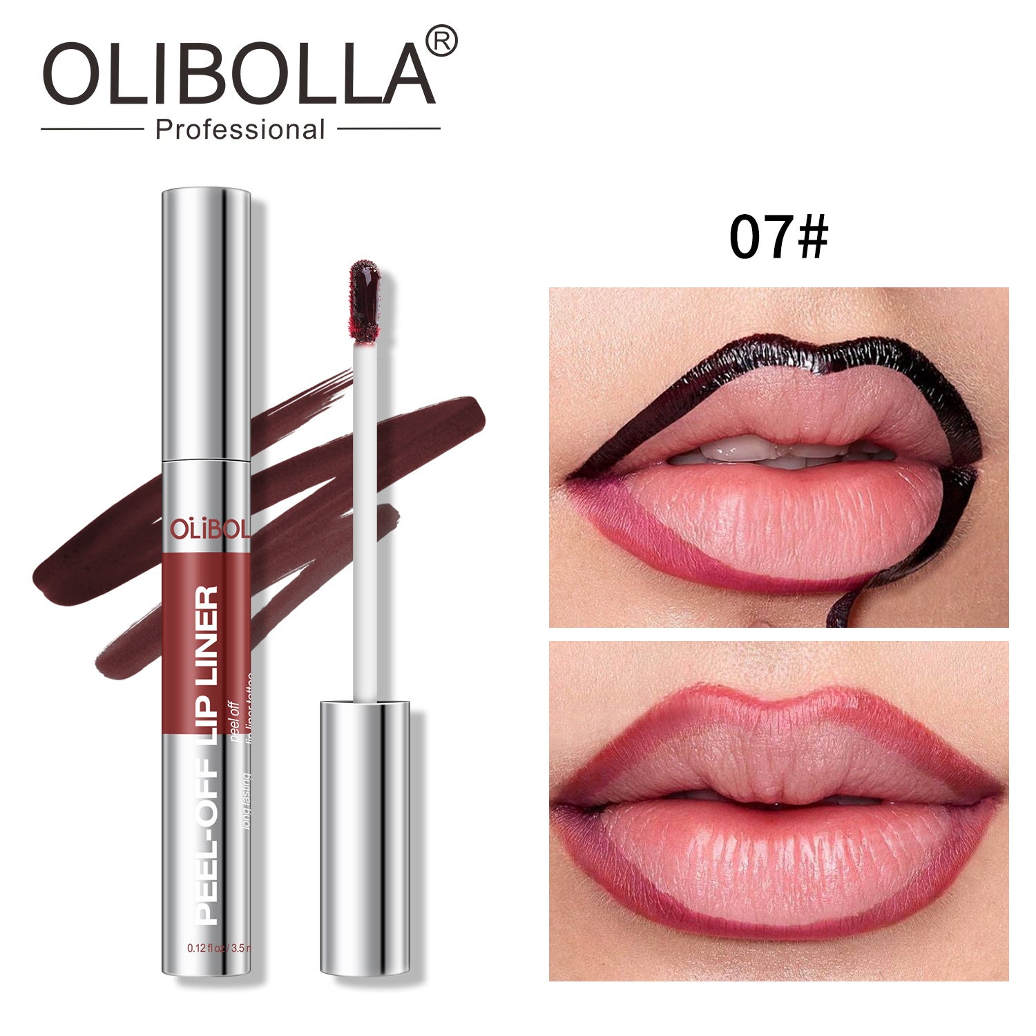Matte Peel-Off Lip Gloss and Liner Set