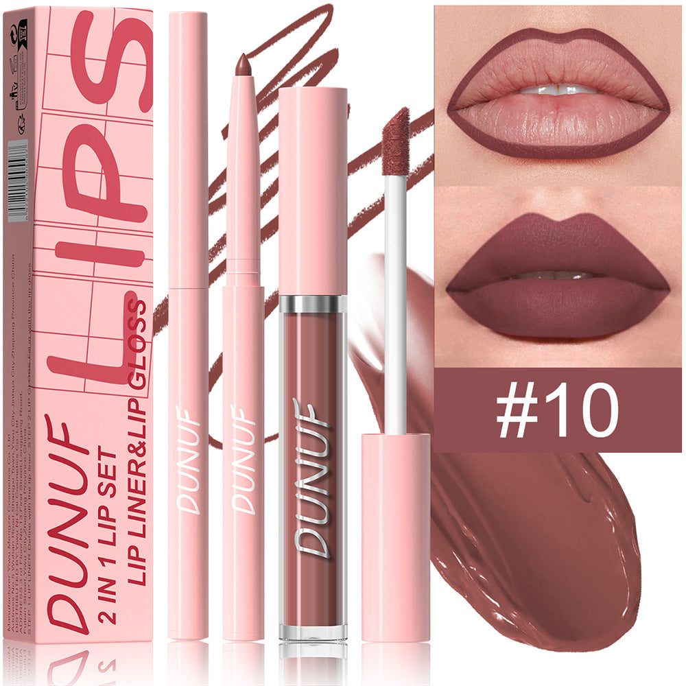 2-in-1 Lip Liner Waterproof and Long-lasting