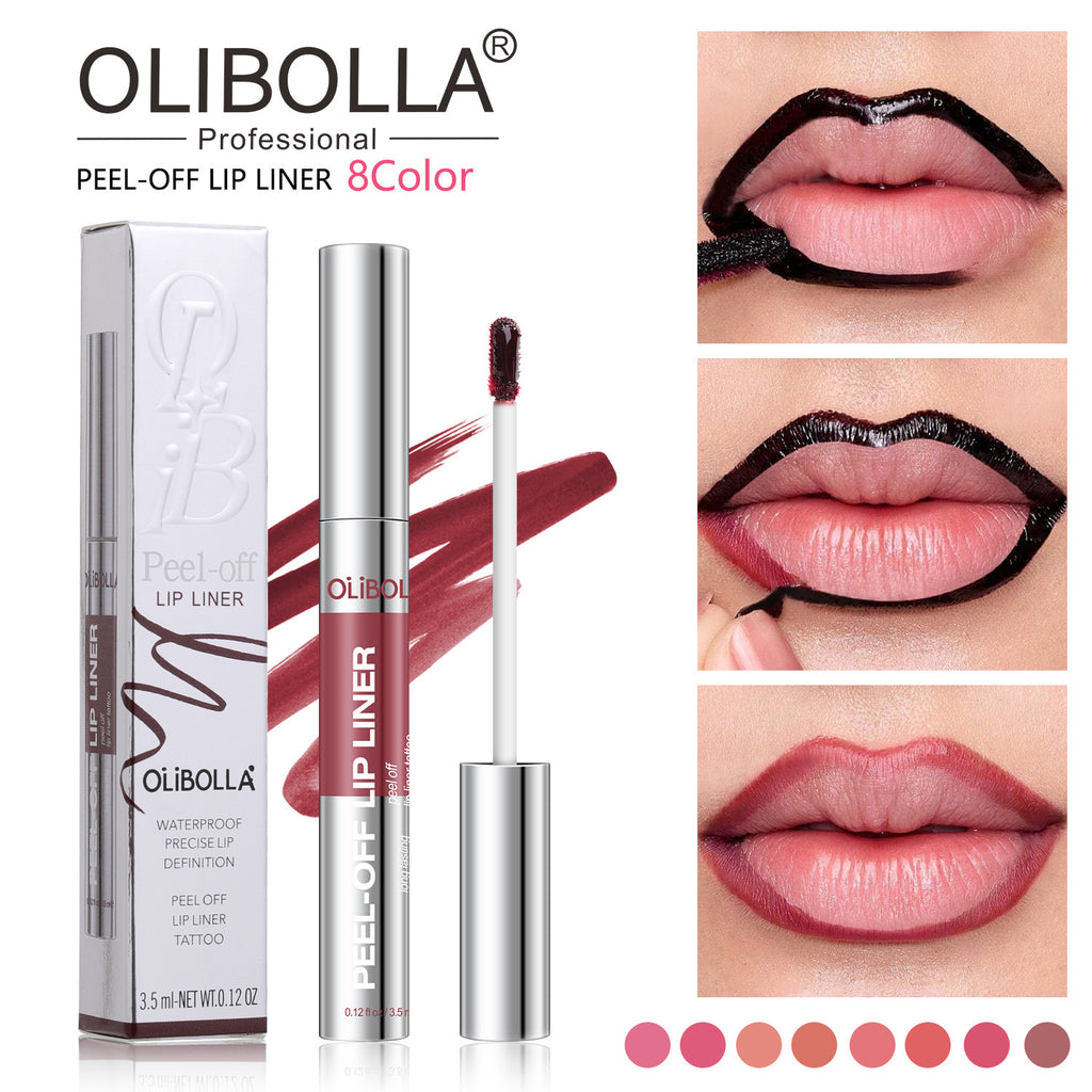 Matte Peel-Off Lip Gloss and Liner Set